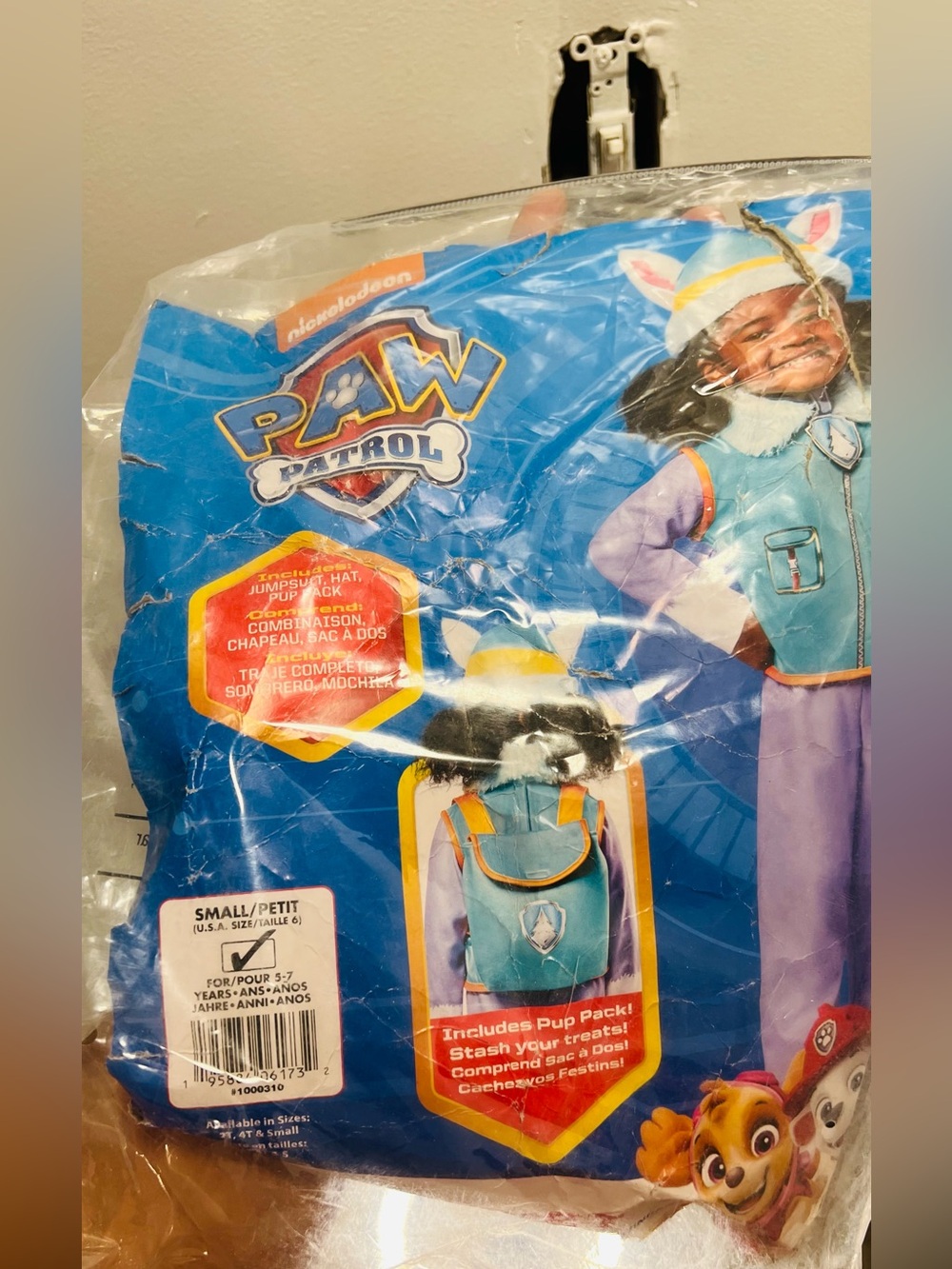 Paw Patrol Everest Costume Jacket, Pants & Pup Pack - Blue & Purple